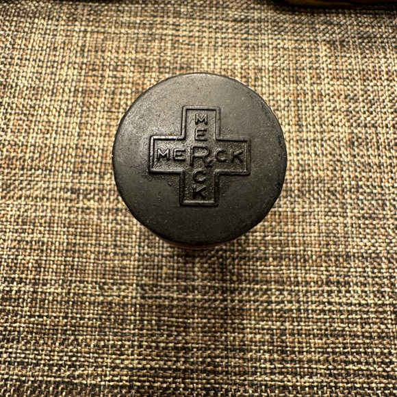 562 - Vintage 1930’s Pyridoxine (Vitamin B6) Apothecary Glass Pharmacy Bottle - Picture 3 of 6